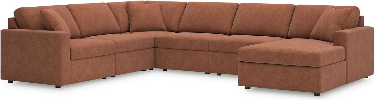 Modmax 6-Piece RAF Sectional In Spice 92102S46