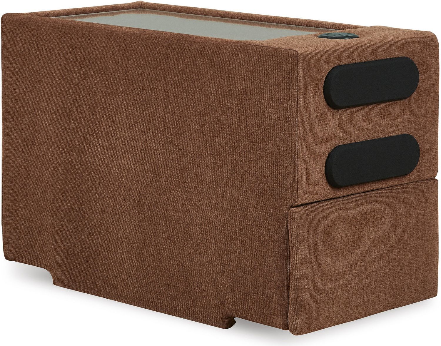 Modmax 8-Piece LAF Sectional with Audio System and Chaise In Spice 92102S47