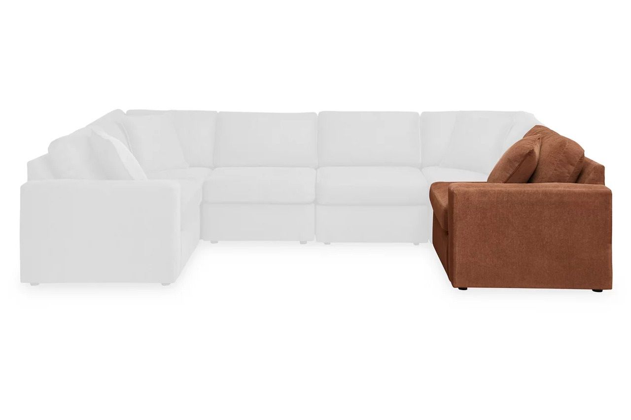 Modmax 6-Piece Sectional with Audio System and Chaise In Spice 92102S50