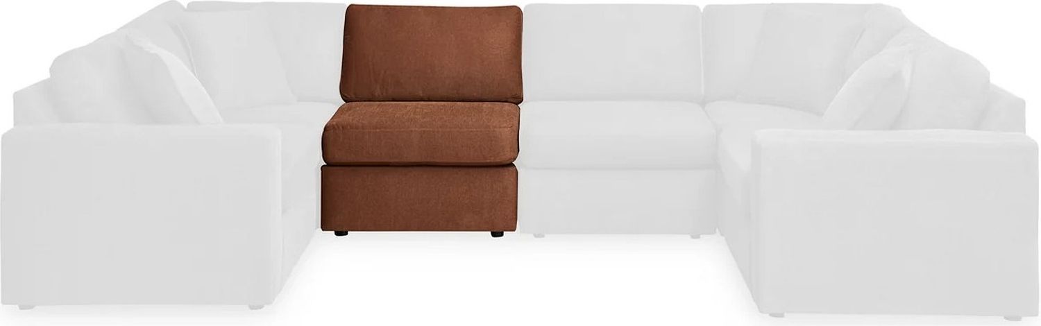 Modmax 6-Piece Sectional with Audio System and Chaise In Spice 92102S51