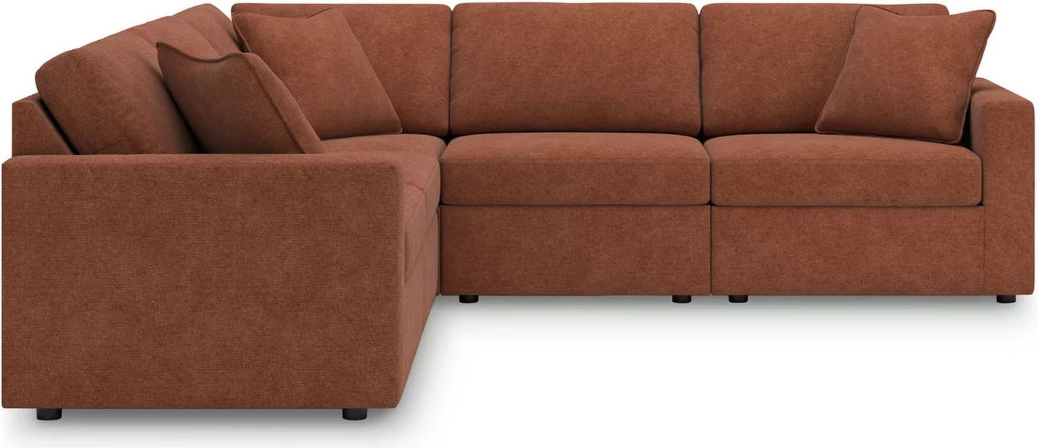 Modmax 5-Piece Sectional In Spice 92102S6