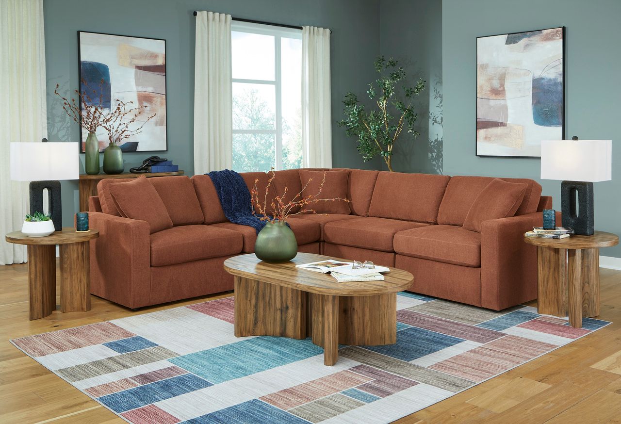 Modmax 5-Piece Sectional In Spice 92102S6