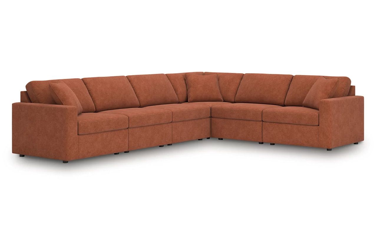 Modmax 6-Piece Sectional In Spice 92102S63