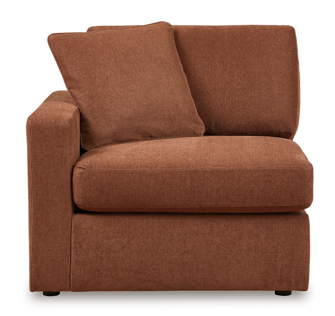 Modmax 7-Piece Balanced Sectional with Audio and Storage Consoles In Spice 92102S69