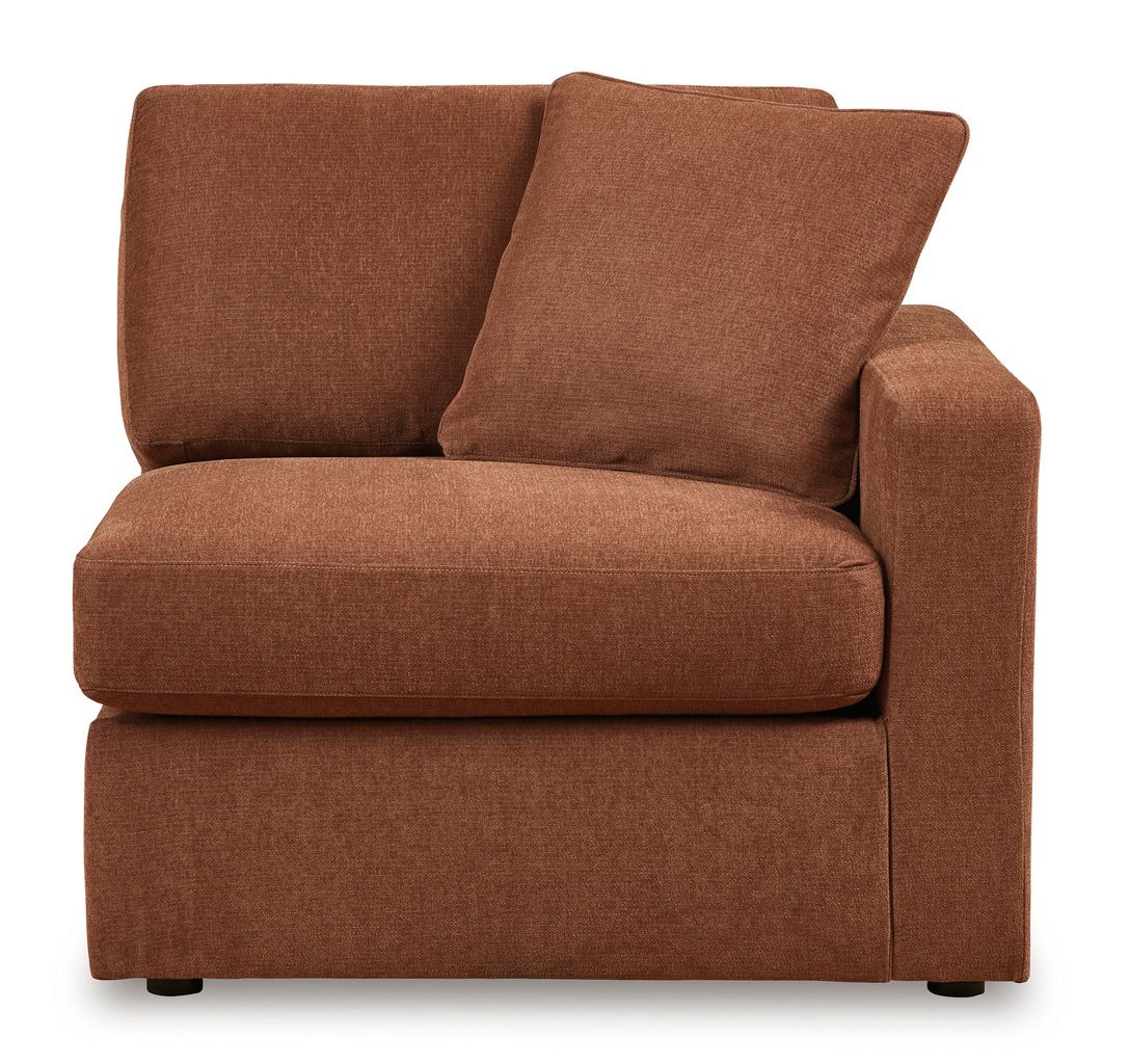 Modmax 7-Piece Balanced Sectional with Audio and Storage Consoles In Spice 92102S69