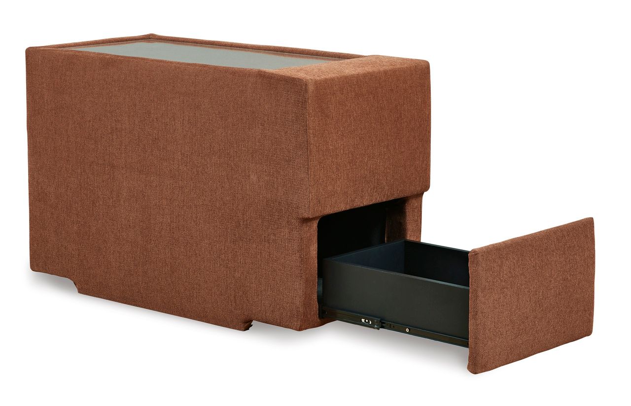 Modmax 7-Piece Balanced Sectional with Audio and Storage Consoles In Spice 92102S69