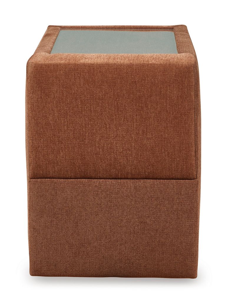 Modmax 7-Piece Balanced Sectional with Audio and Storage Consoles In Spice 92102S69