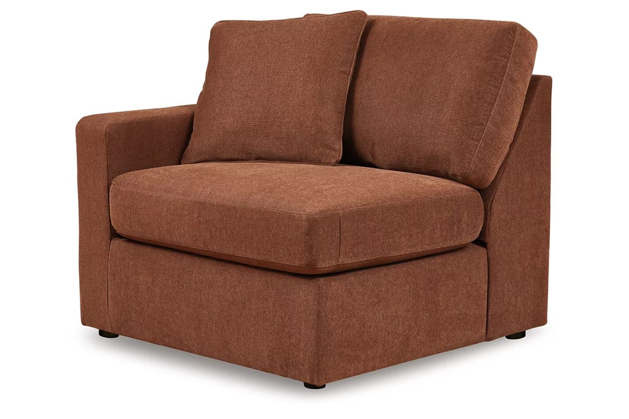 Modmax 7-Piece Balanced Sectional with Audio and Storage Consoles In Spice 92102S69