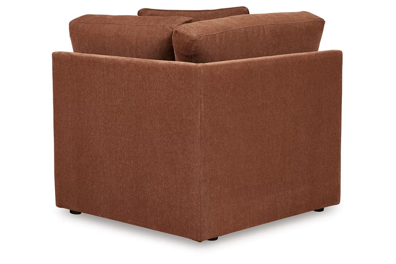 Modmax 7-Piece Balanced Sectional with Audio and Storage Consoles In Spice 92102S69