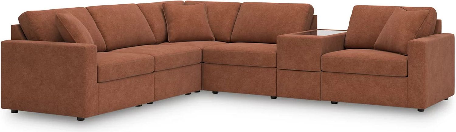 Modmax 6-Piece Sectional In Spice 92102S7
