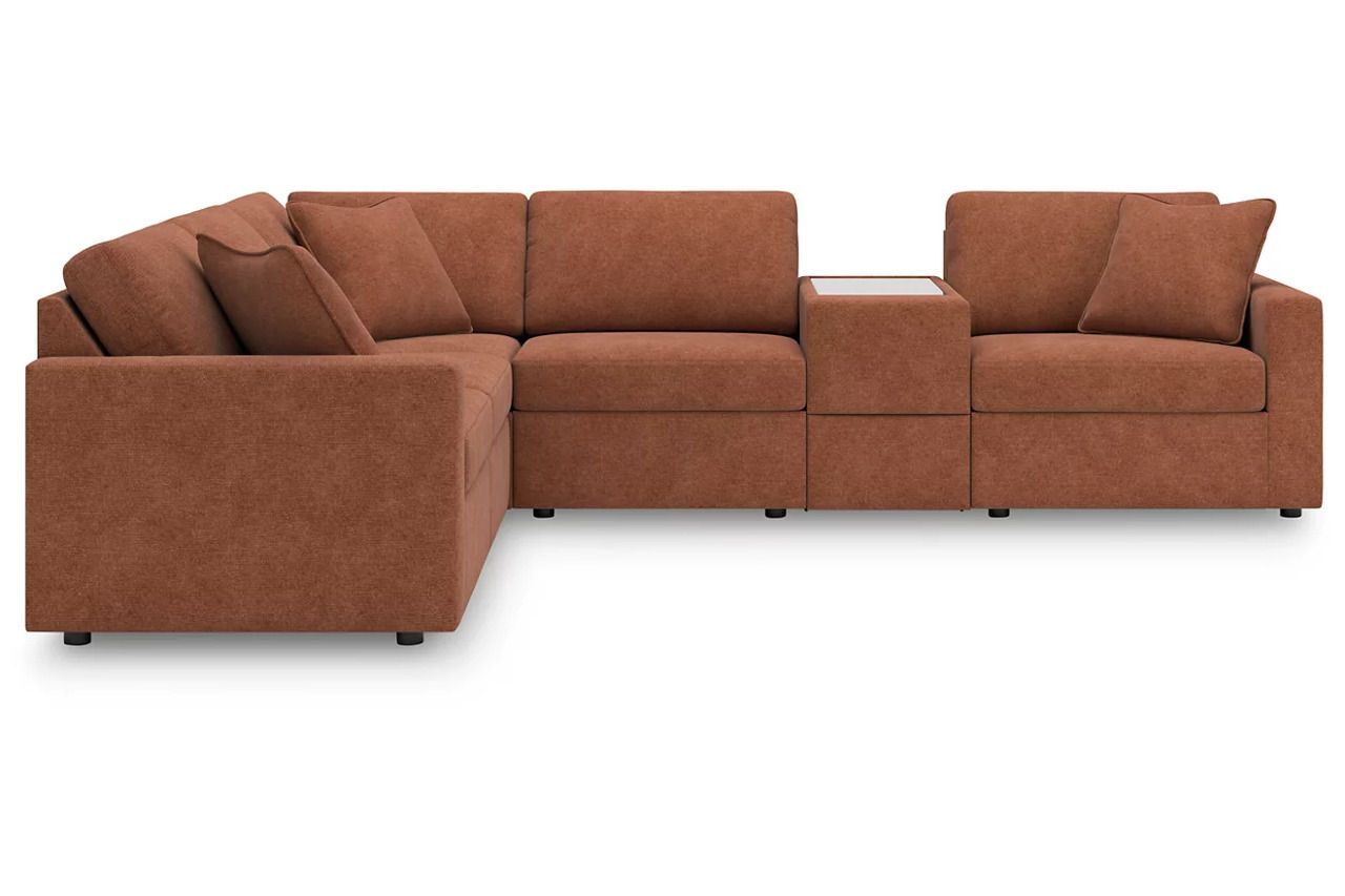 Modmax 6-Piece Sectional In Spice 92102S7
