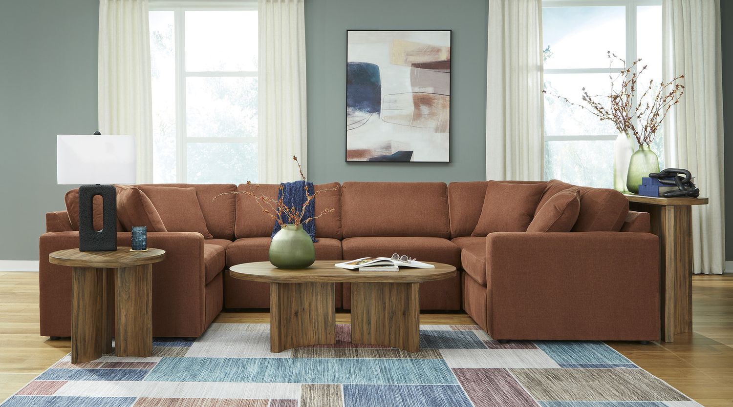 Modmax 6-Piece Sectional In Spice 92102S8