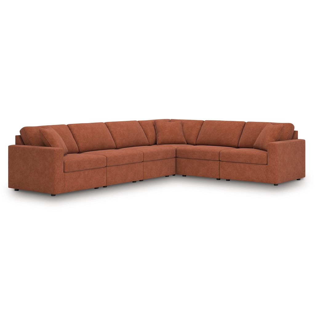 Modmax 6-Piece Sectional In Spice 92102S8