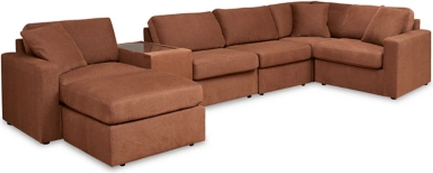 Modmax 7-Piece Sectional In Spice 92102U16
