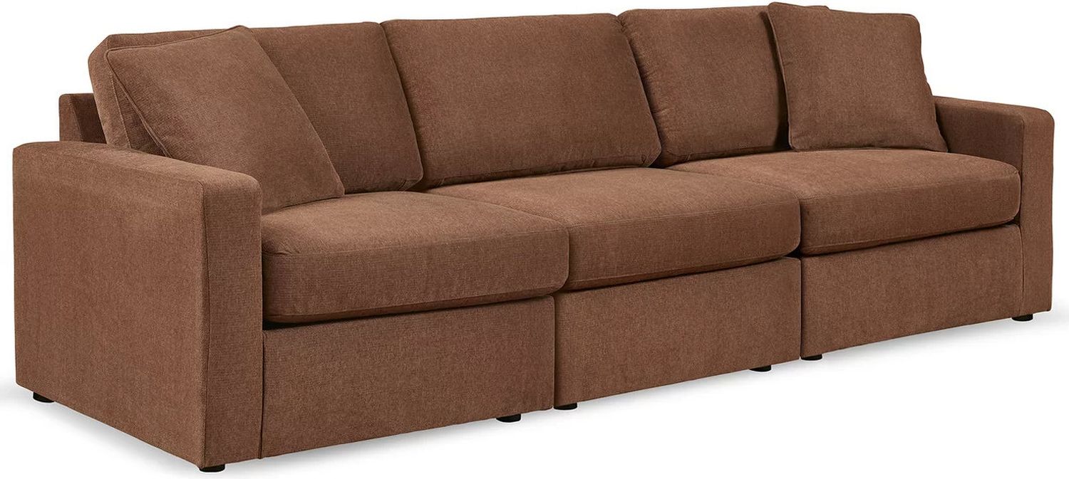 Modmax 3-Piece Sectional Sofa and 2-Piece Sectional Loveseat In Spice 92102U22