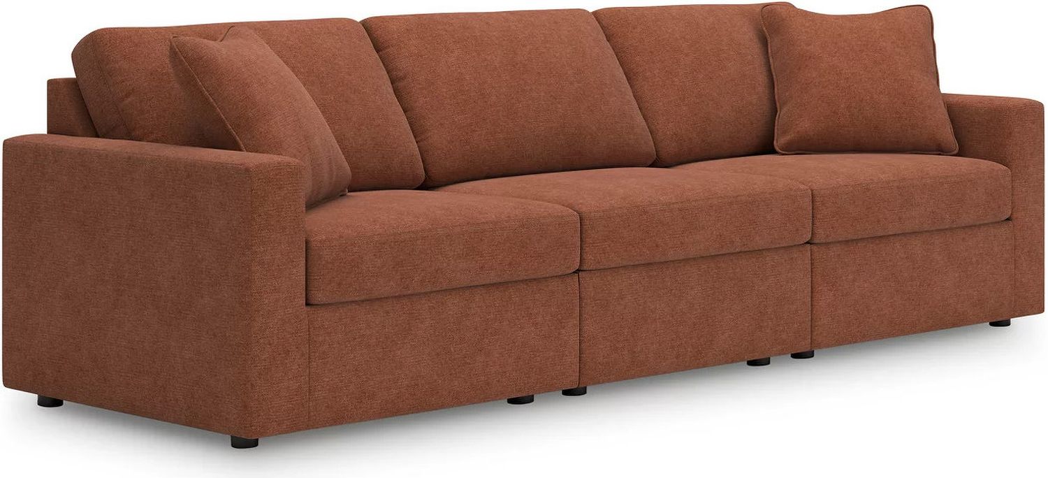 Modmax 3-Piece Sectional Sofa and 2-Piece Sectional Loveseat In Spice 92102U22