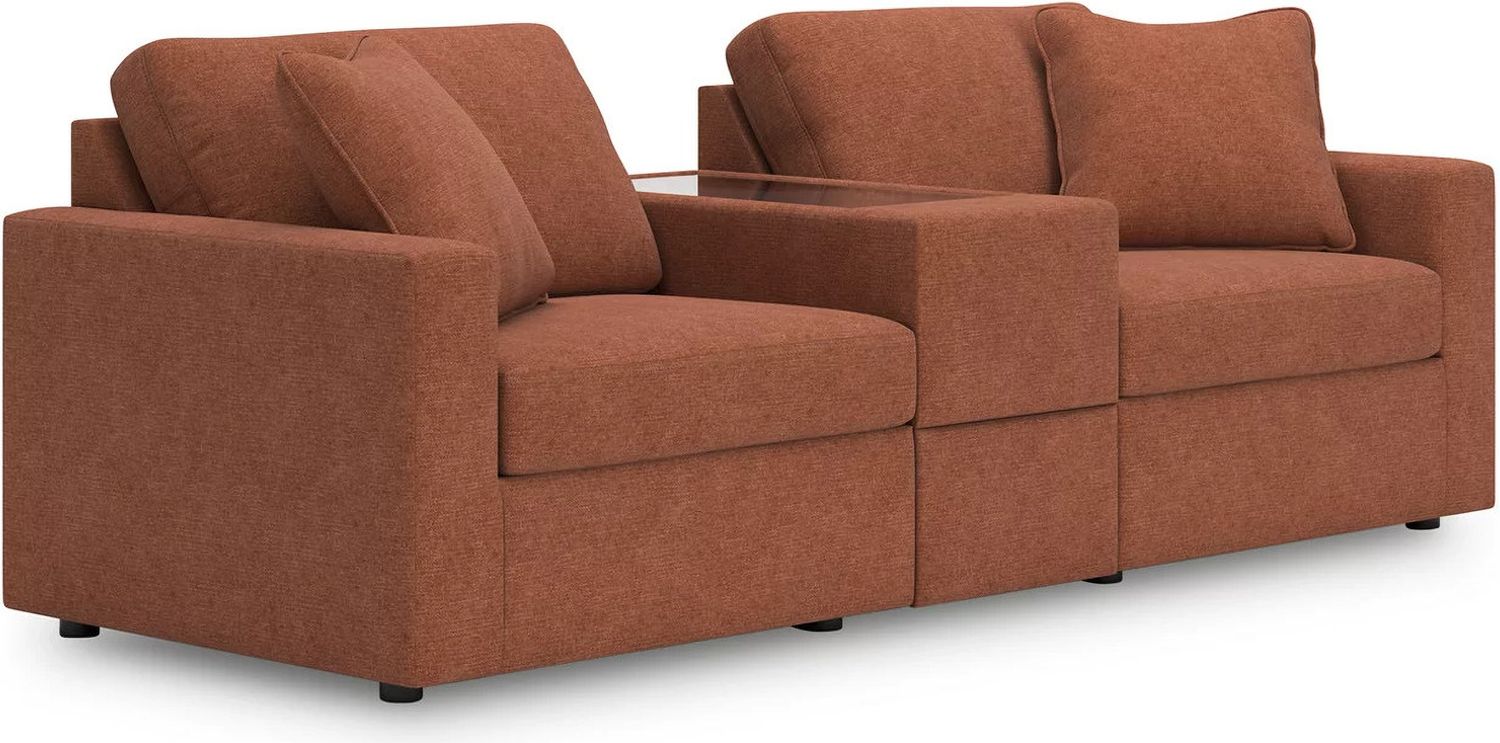 Modmax 3-Piece Sectional Sofa and 2-Piece Sectional Loveseat In Spice 92102U22