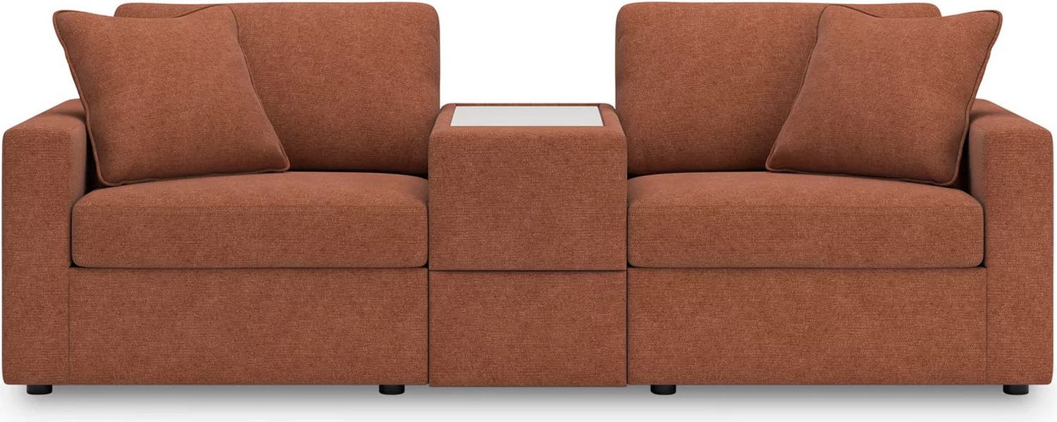 Modmax 3-Piece Sectional Sofa and 2-Piece Sectional Loveseat In Spice 92102U22