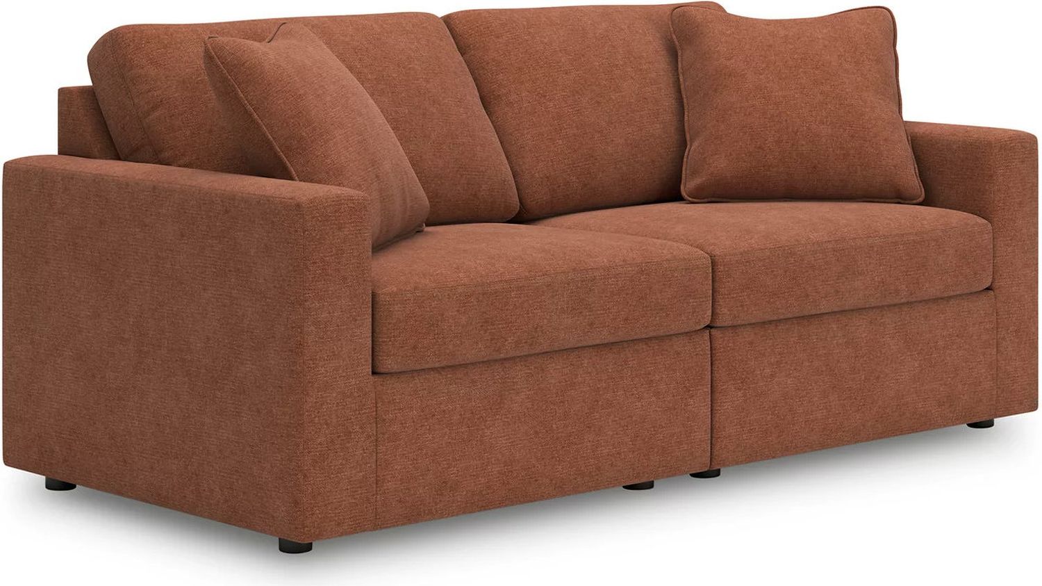 Modmax 3-Piece Sectional Sofa and 2-Piece Sectional Loveseat In Spice 92102U22