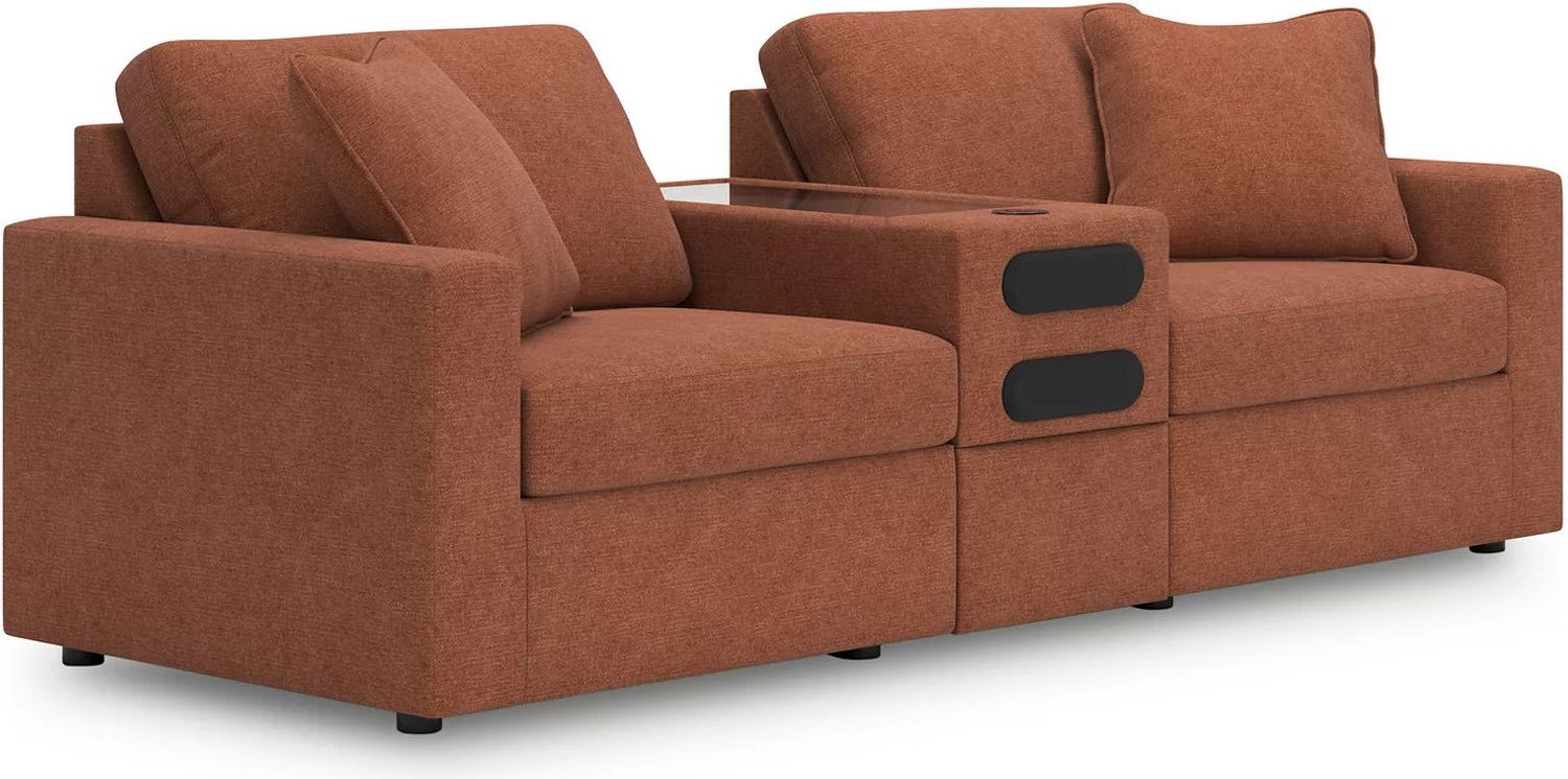 Modmax 3-Piece Sectional Sofa and 2-Piece Sectional Loveseat In Spice 92102U22