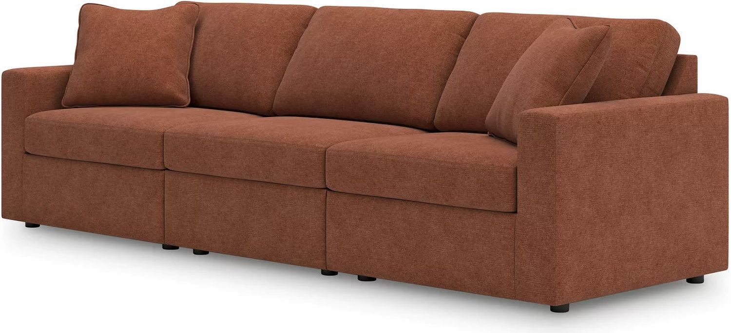 Modmax 3-Piece Sectional Sofa and 2-Piece Sectional Loveseat In Spice 92102U22