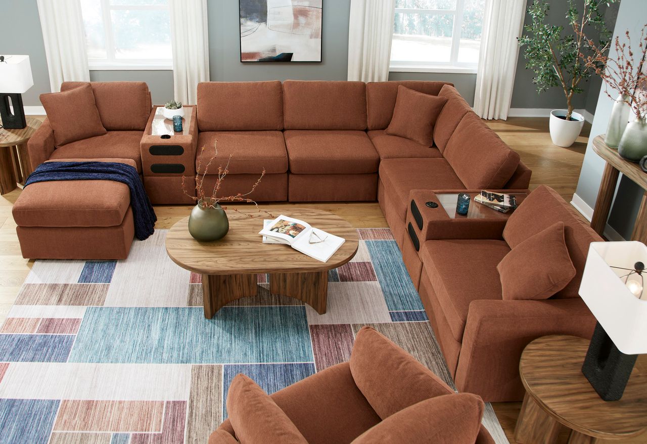 Modmax 6-Piece Sectional In Spice 92102U24