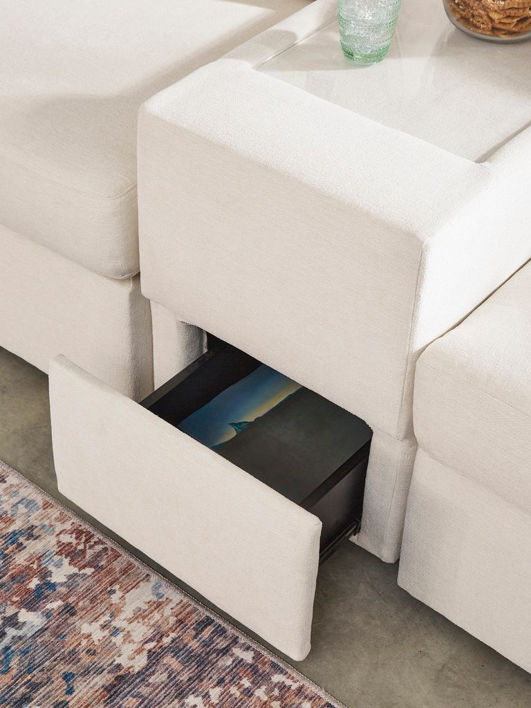 Modmax Console with Storage In Oyster 9210357