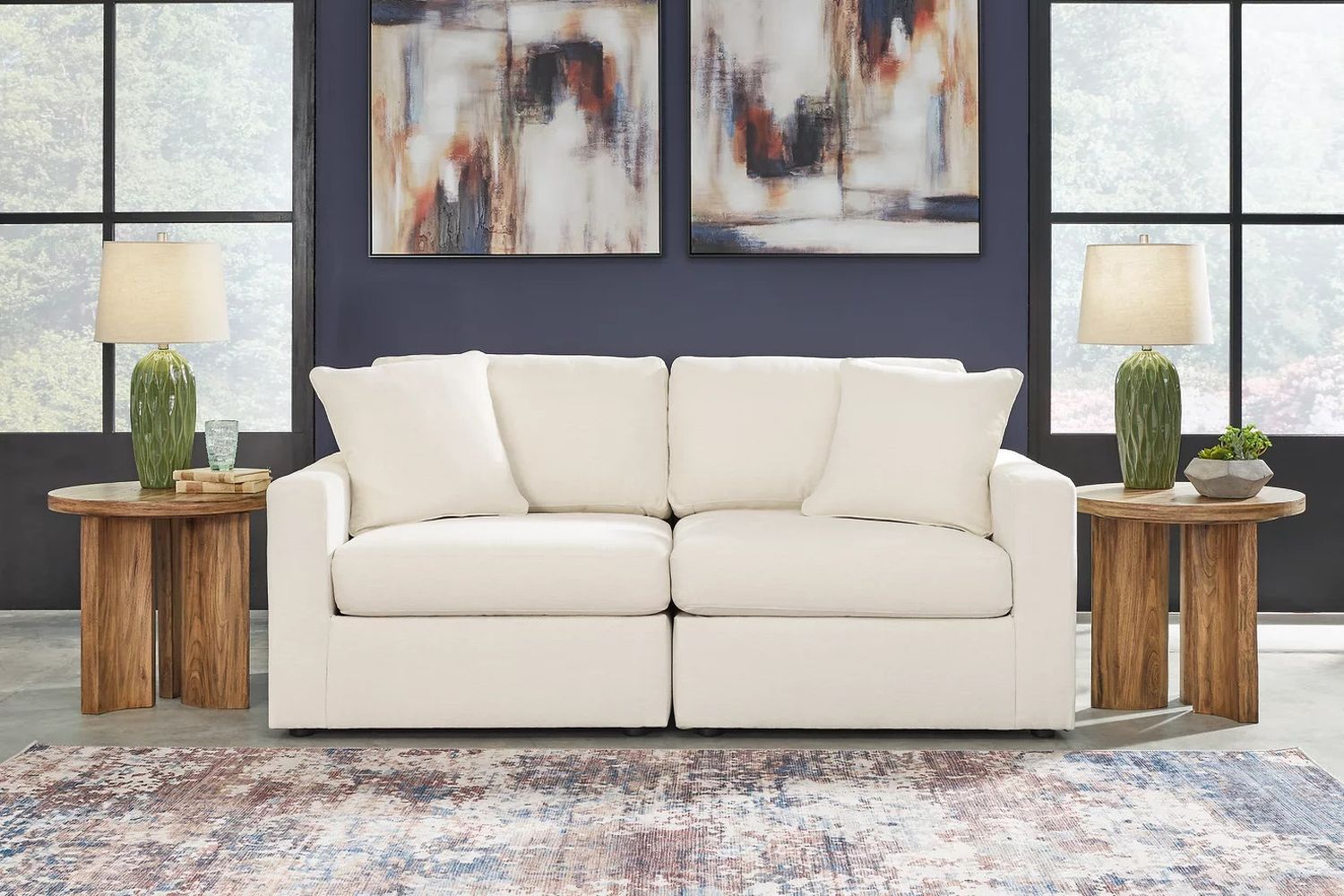 Modmax 2-Piece Sectional Loveseat In Oyster 92103S1