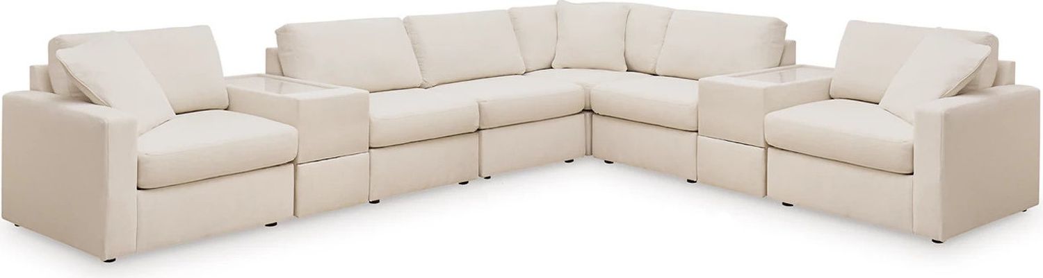 Modmax 8-Piece Consoles With Storage Sectional In Oyster 92103S11