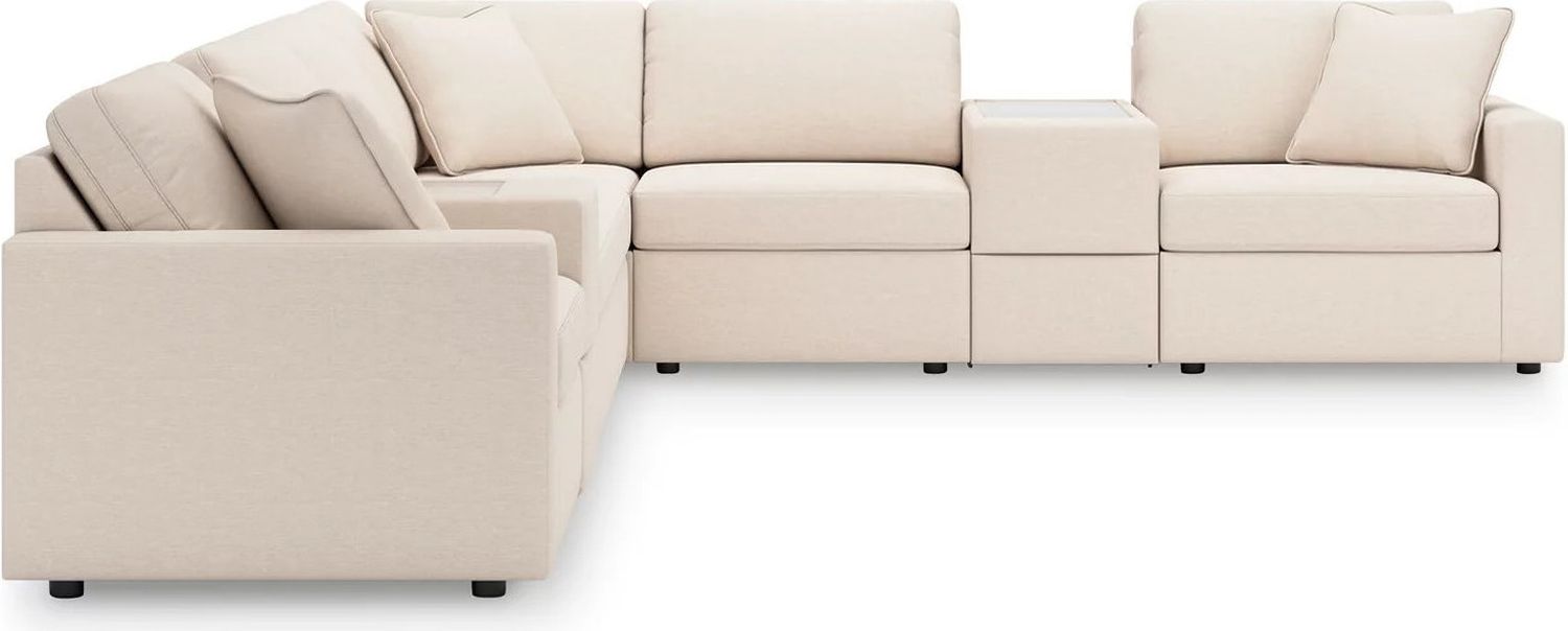 Modmax 8-Piece Consoles With Storage Sectional In Oyster 92103S11