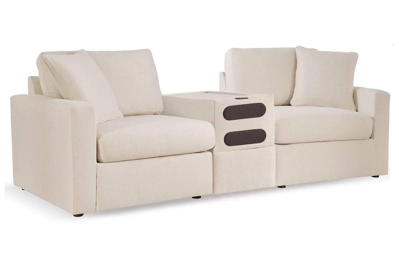 Modmax 3-Piece Sectional Loveseat With Audio System In Oyster 92103S13