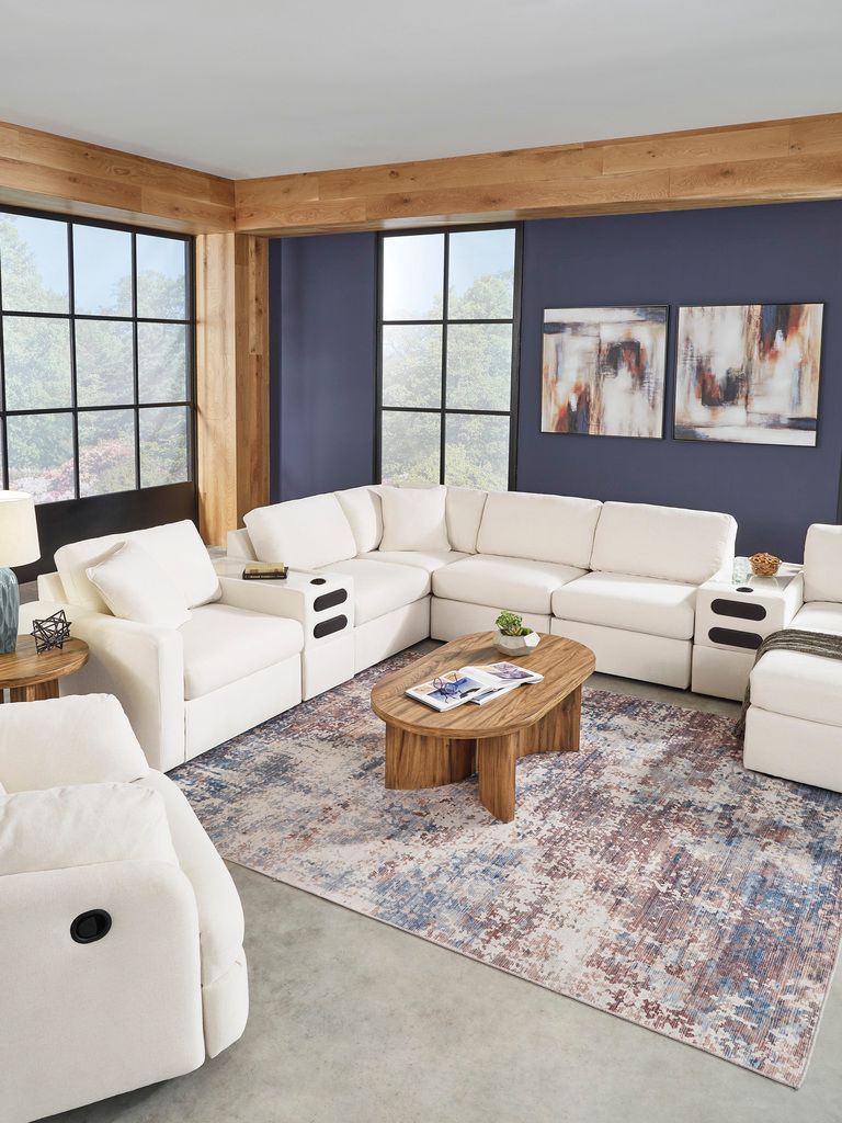 Modmax 3-Piece Sectional Loveseat With Audio System In Oyster 92103S13