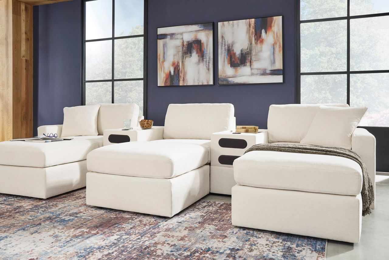 Modmax 3-Piece Sectional Loveseat With Audio System In Oyster 92103S13