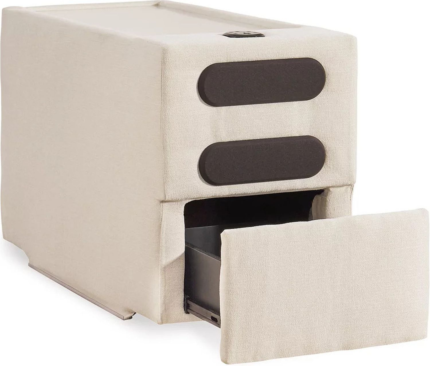 Modmax 6-Piece Audio Console With Storage Sectional In Oyster 92103S14