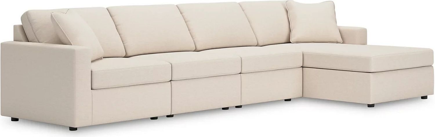 Modmax 4-Piece RAF Sectional with Chaise In Oyster 92103S27
