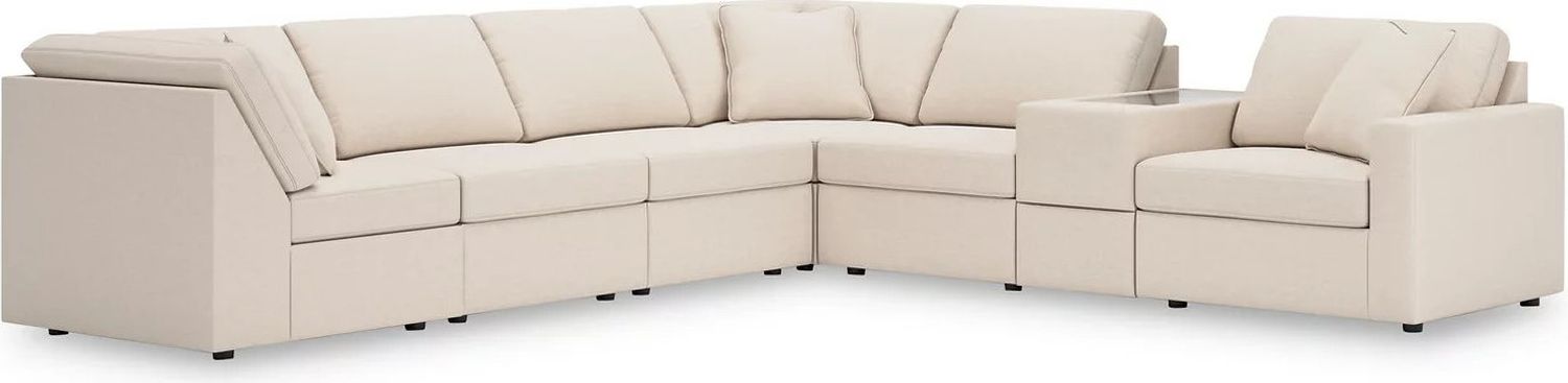 Modmax 7-Piece RAF Sectional with Storage Console In Oyster 92103S32
