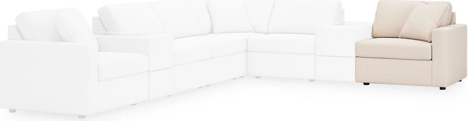 Modmax 7-Piece RAF Sectional with Audio Console In Oyster 92103S34