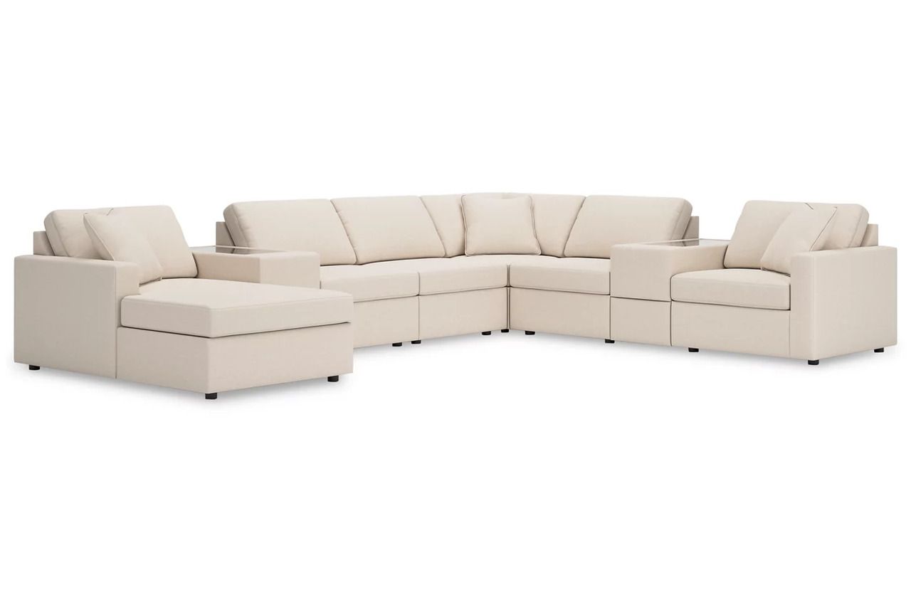 Modmax 8-Piece Sectional with Storage Console In Oyster 92103S43