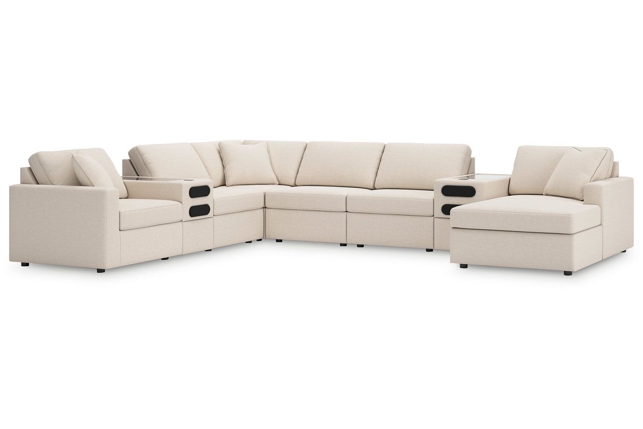 Modmax 8-Piece Sectional with Audio System and Chaise In Oyster 92103S48