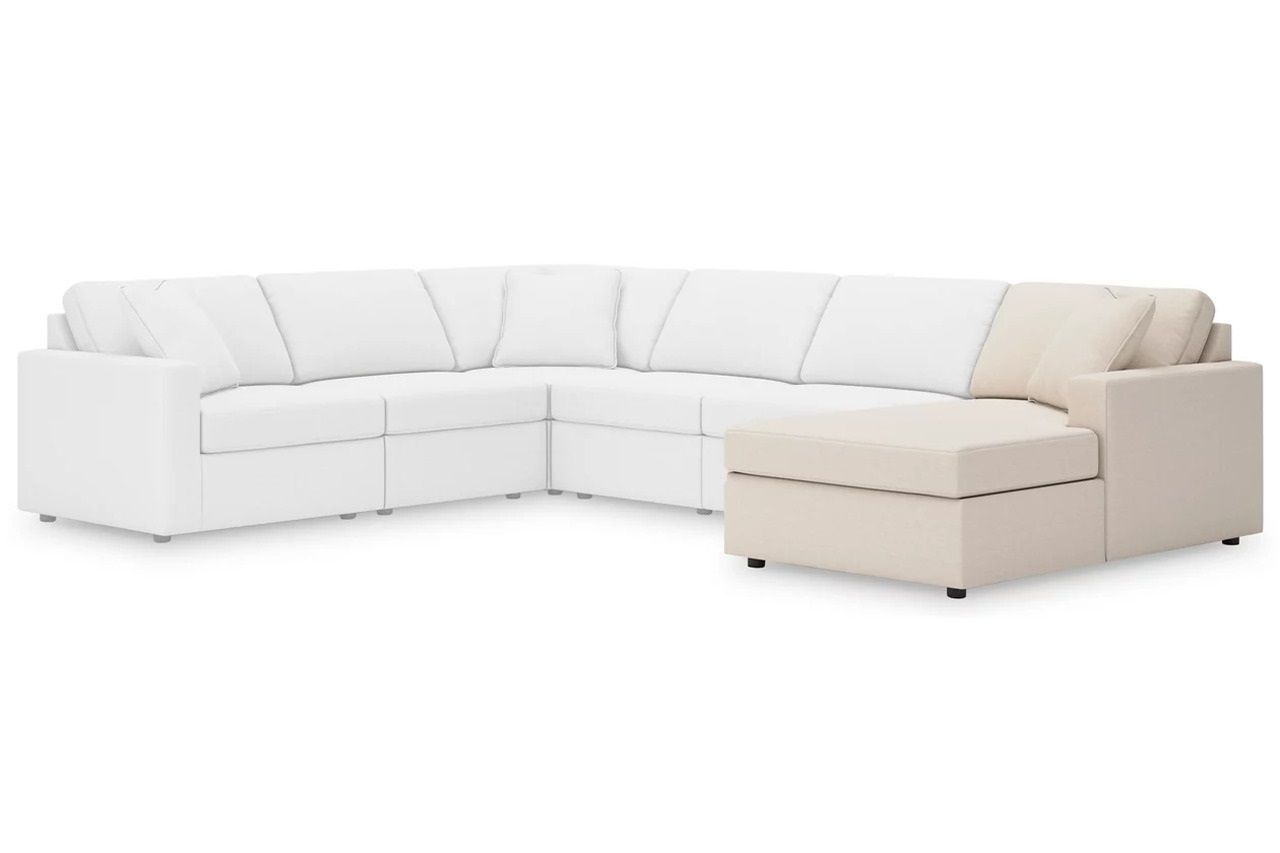 Modmax 8-Piece Sectional with Audio System and Chaise In Oyster 92103S48