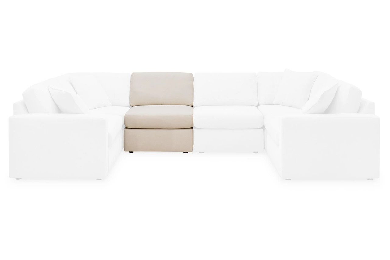 Modmax 5-Piece Double Chaise with Audio Consoles In Oyster 92103S49