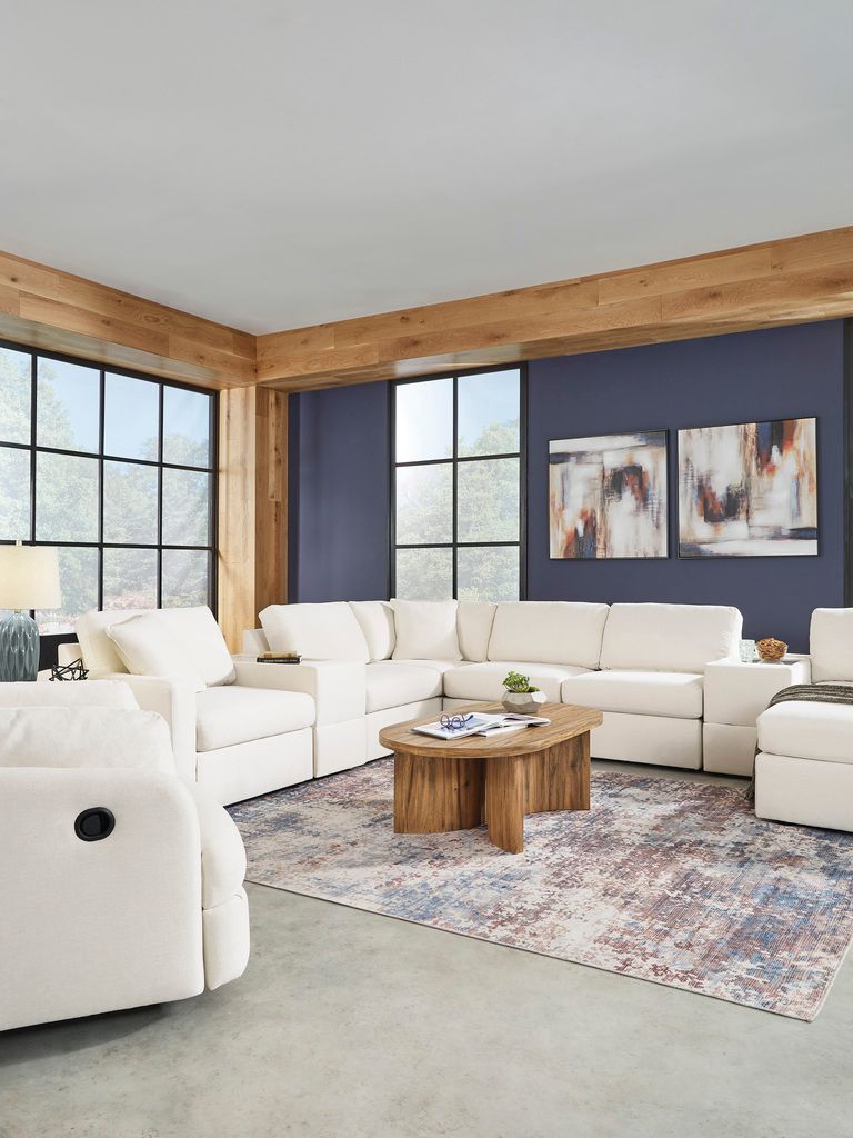 Modmax 5-Piece Double Chaise with Audio Consoles In Oyster 92103S49