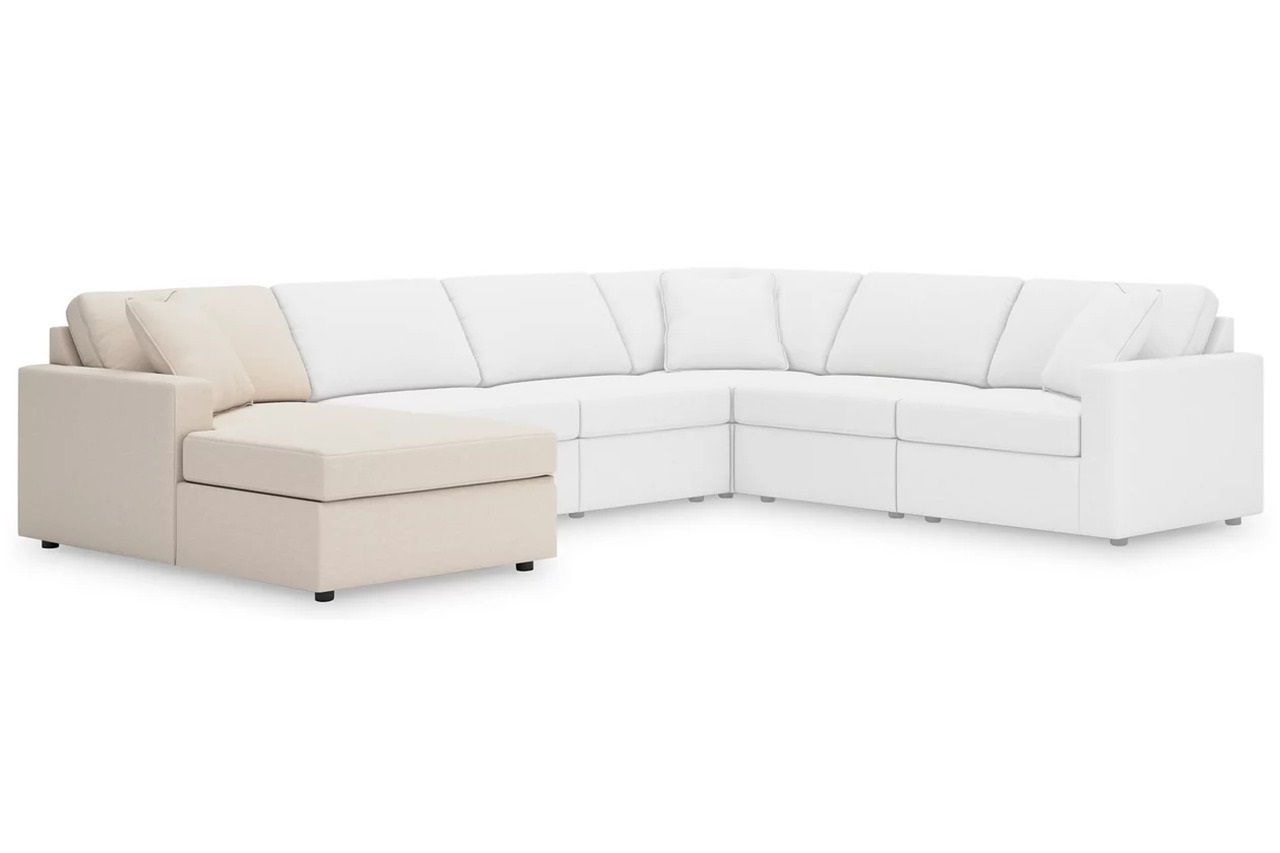 Modmax 6-Piece Sectional with Audio System and Chaise In Oyster 92103S50