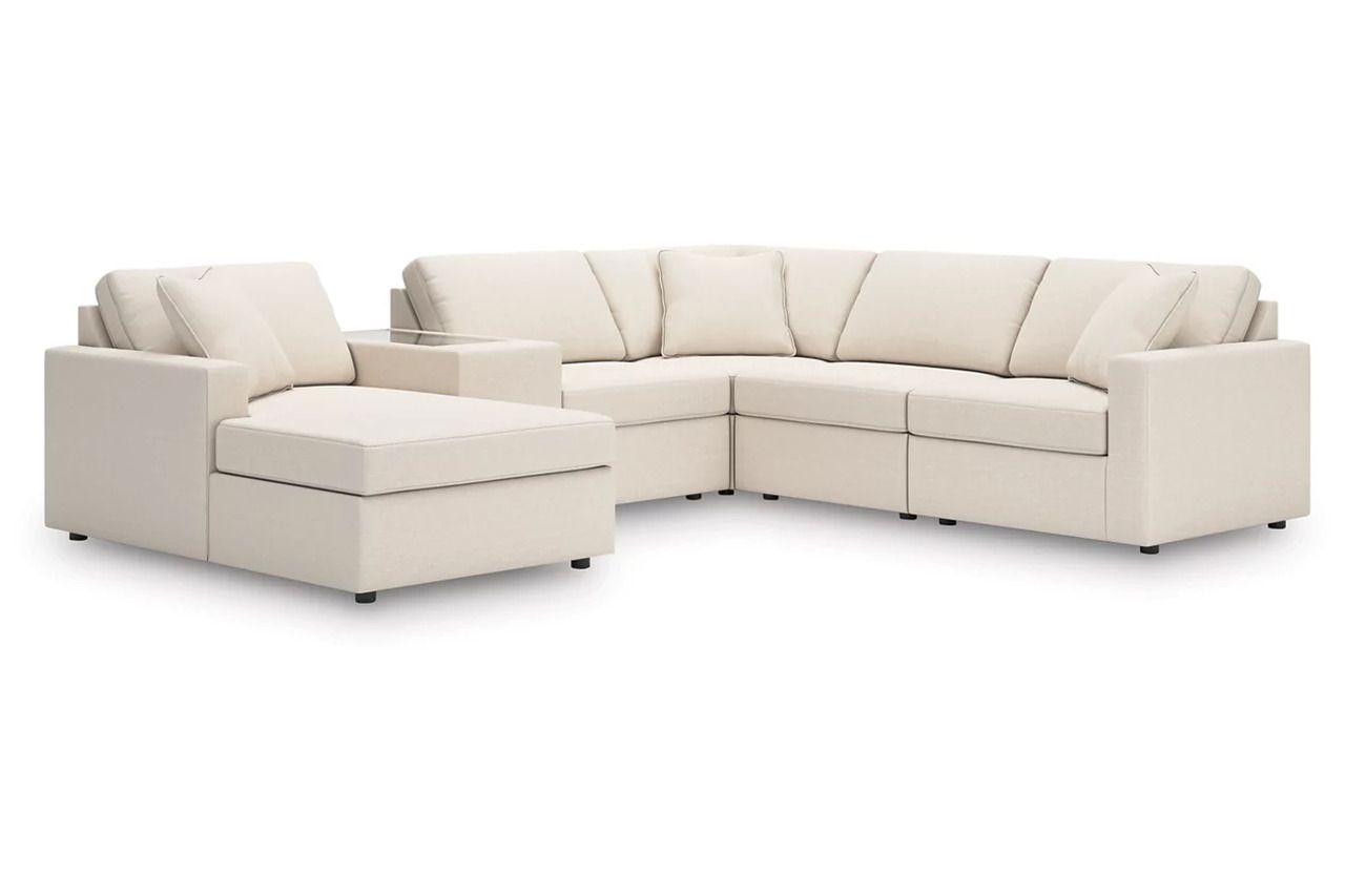 Modmax 6-Piece Sectional with Chaise In Oyster 92103S52