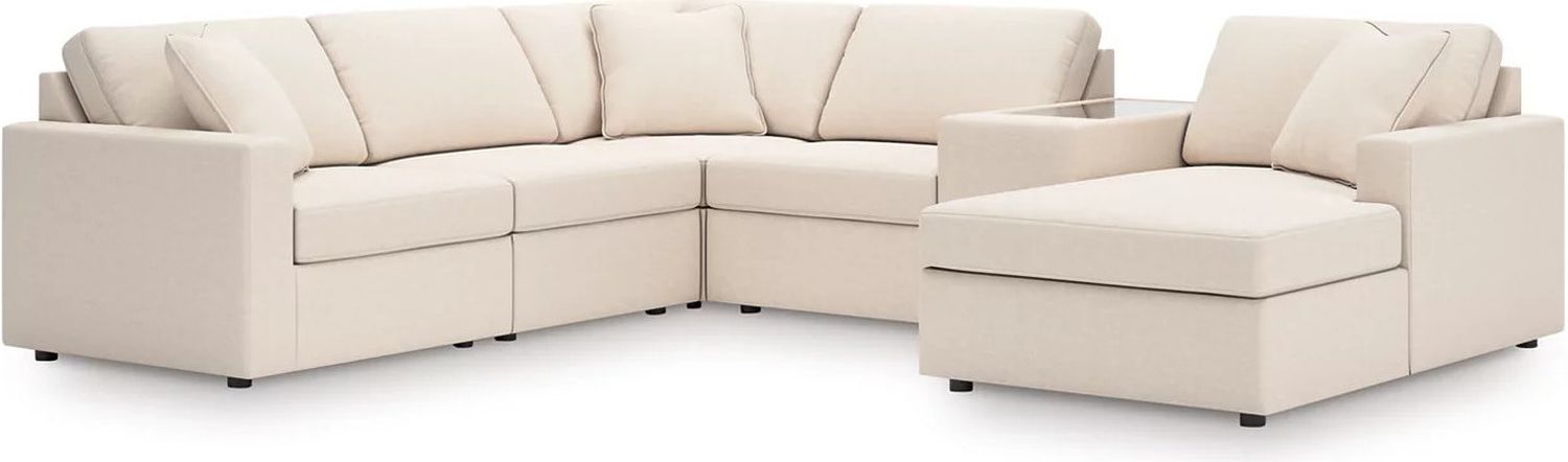 Modmax 6-Piece Sectional with Chaise In Oyster 92103S53