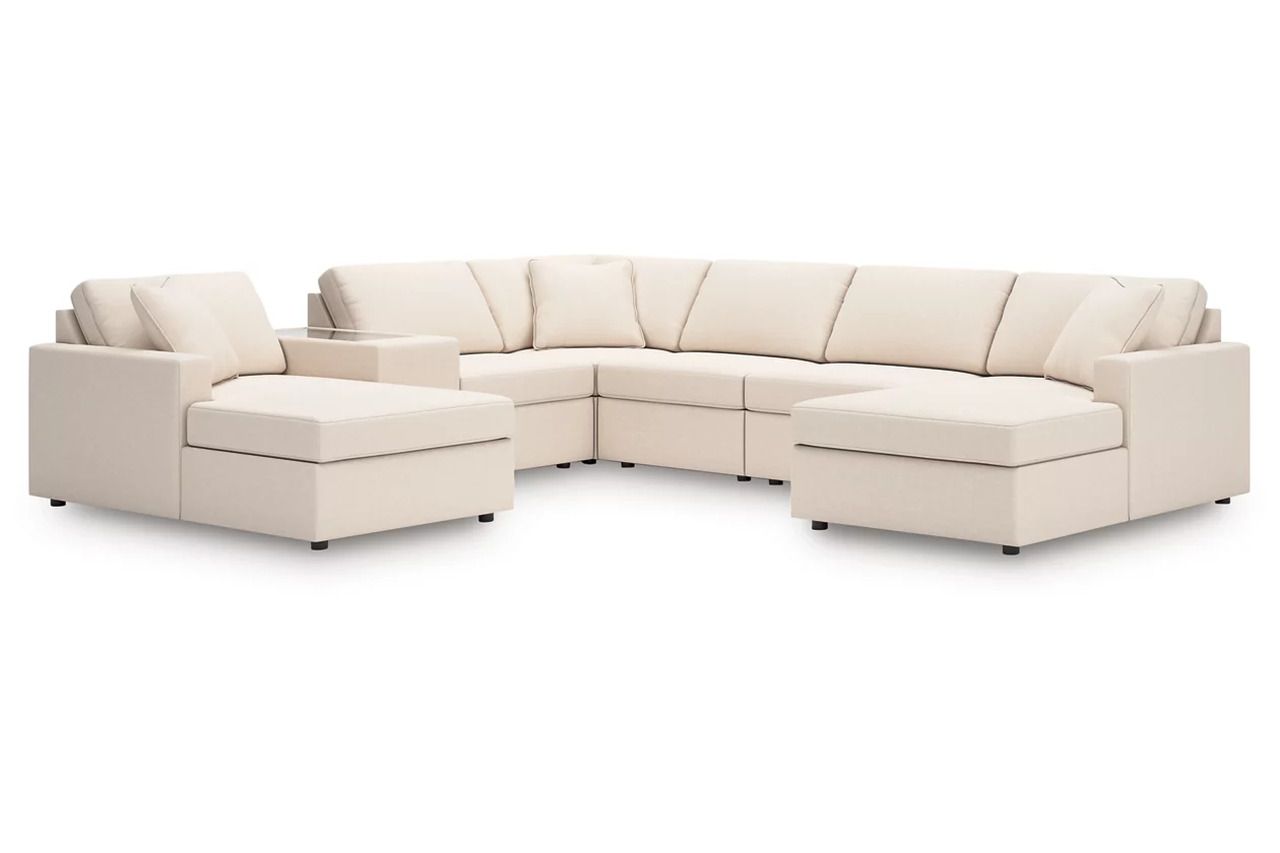 Modmax 7-Piece Sectional with Console In Oyster 92103S54