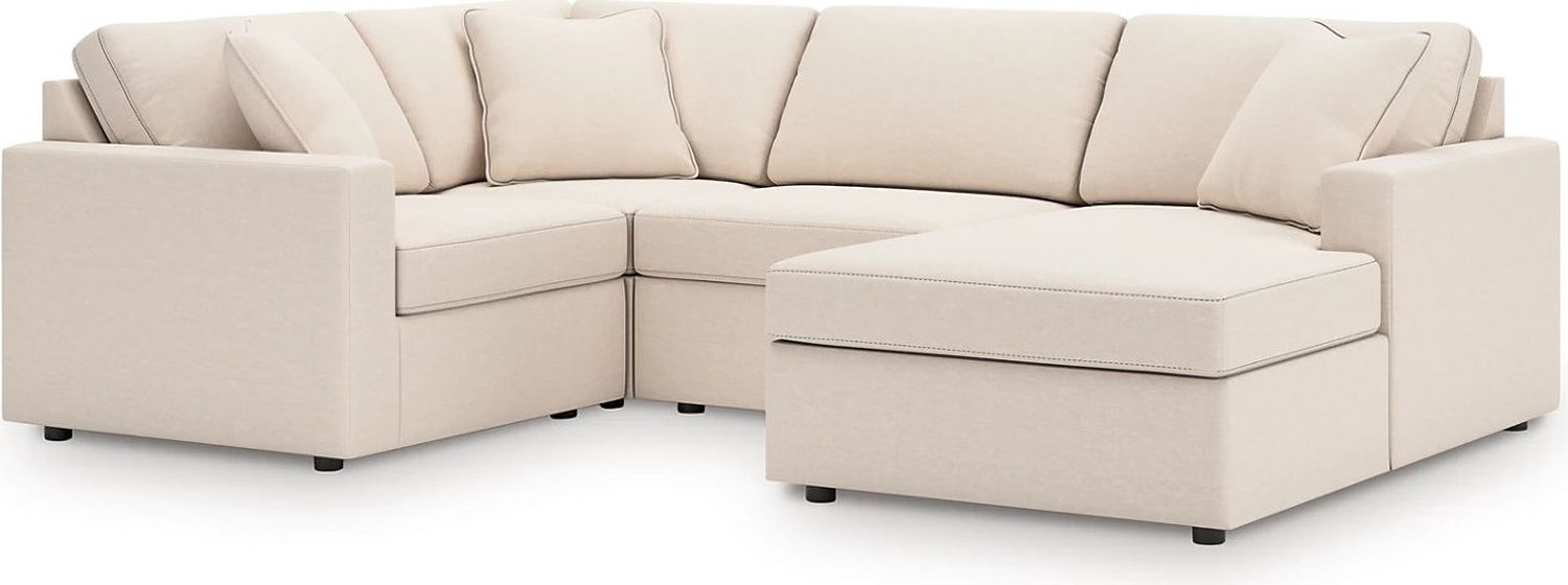 Modmax 4-Piece Sectional with RAF Chaise In Oyster 92103S65