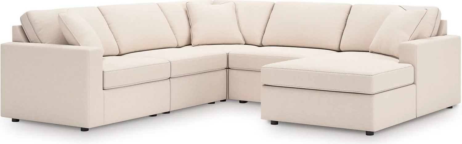 Modmax 5-Piece Sectional with RAF Chaise In Oyster 92103S68