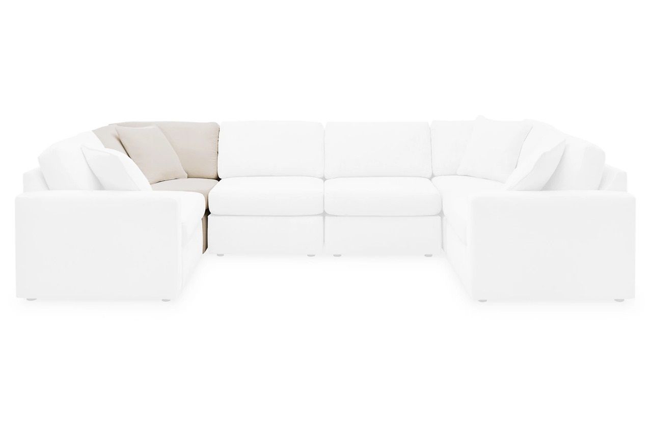 Modmax 7-Piece Balanced Sectional with Audio and Storage Consoles In Oyster 92103S69