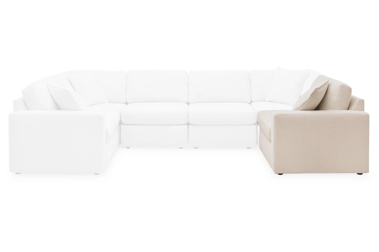 Modmax 7-Piece Balanced Sectional with Audio and Storage Consoles In Oyster 92103S69